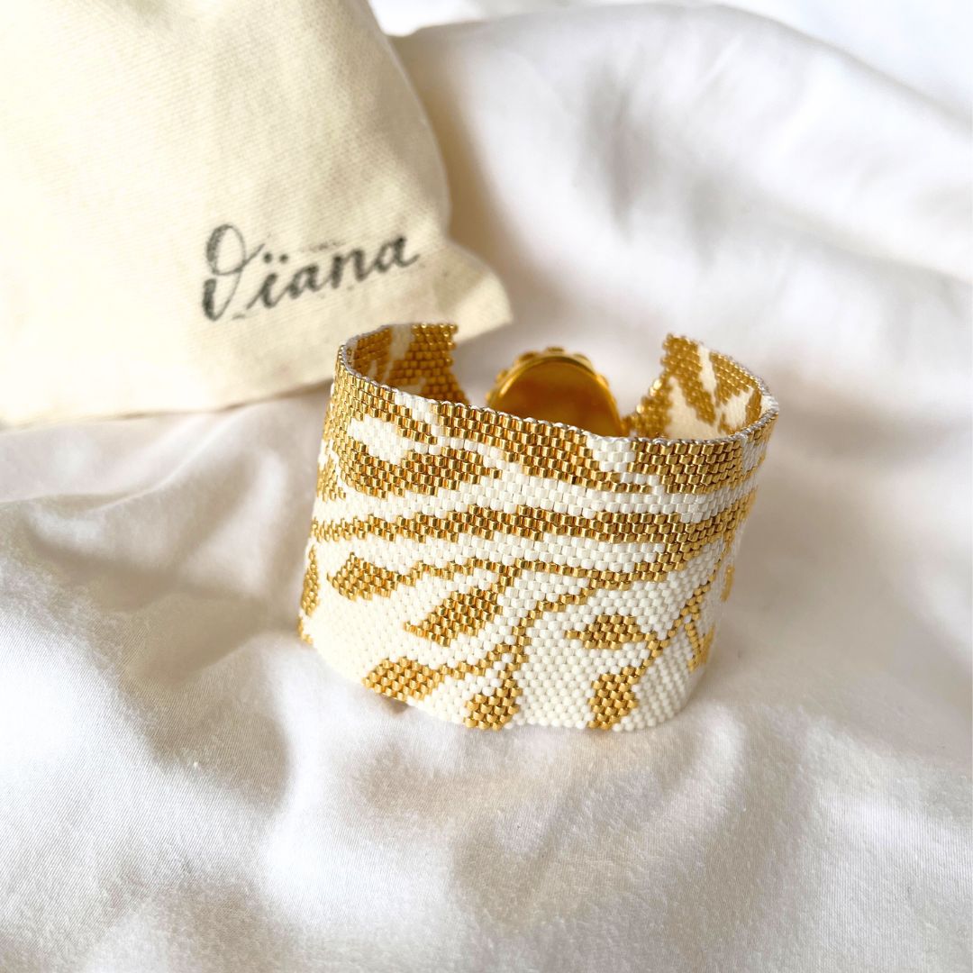 Bracelet "White & Gold"