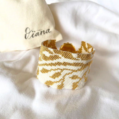 Bracelet "White & Gold"